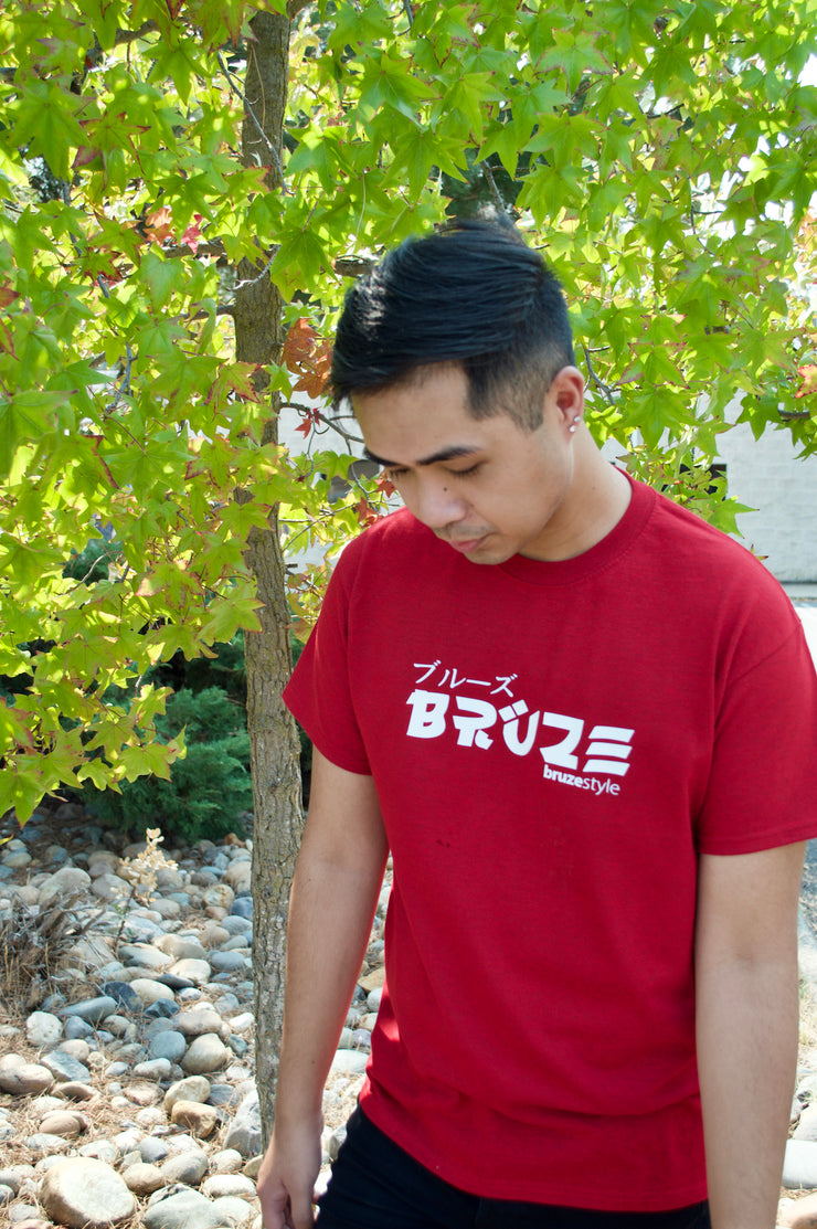 Antique Cherry Red Tee with White Logo